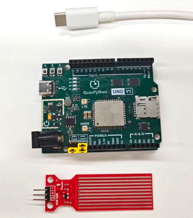 初学者视角体验：【EC800X Duino 开发板】传感器体验-水位检测传感器！